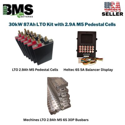 30kW 87Ah LTO Kit with 2.9A M5 Pedestal Cells