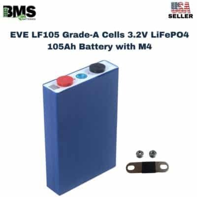 EVE LF105 Grade-A Cells 3.2V LiFePO4 105Ah Battery with M4