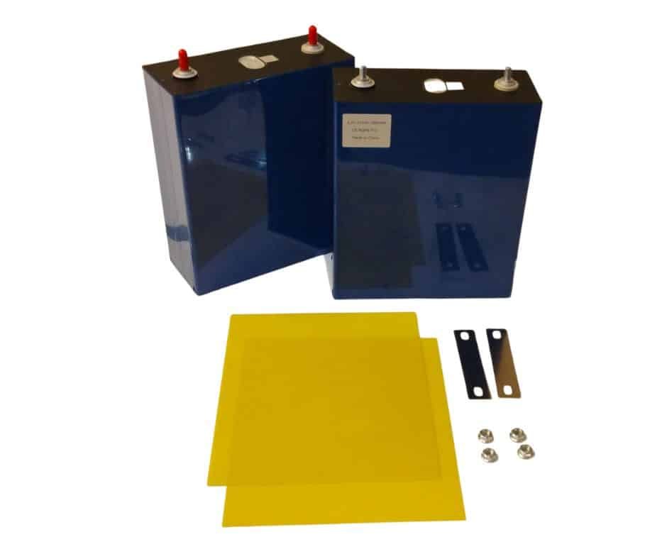 314Ah EVE Grade-A 2pack LiFePo4 Cells with M6 Terminals