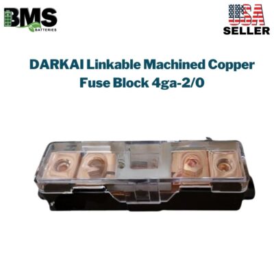 DARKAI Linkable Machined Copper Fuse Block 4ga-2/0