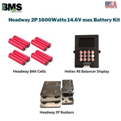 Headway 2P 1600Watts 14.6V max Battery Kit