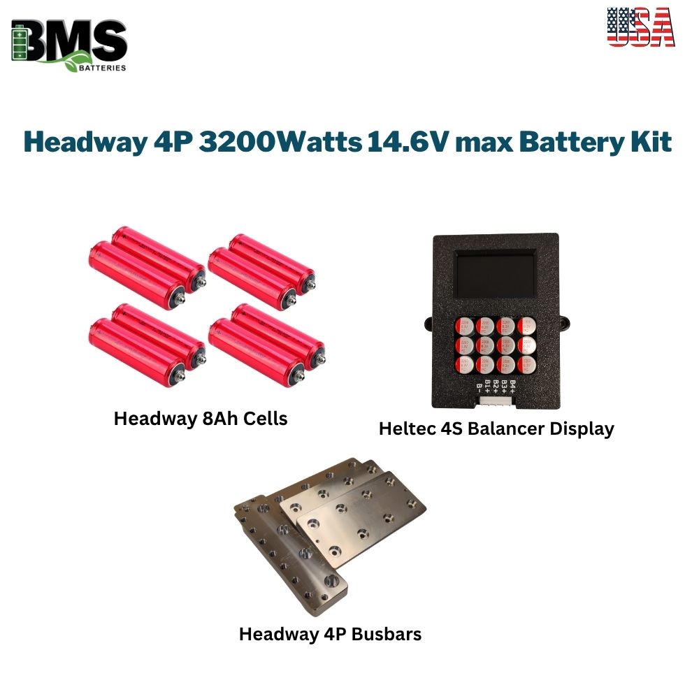 Headway 4P 3200Watts 14.6V max Battery Kit