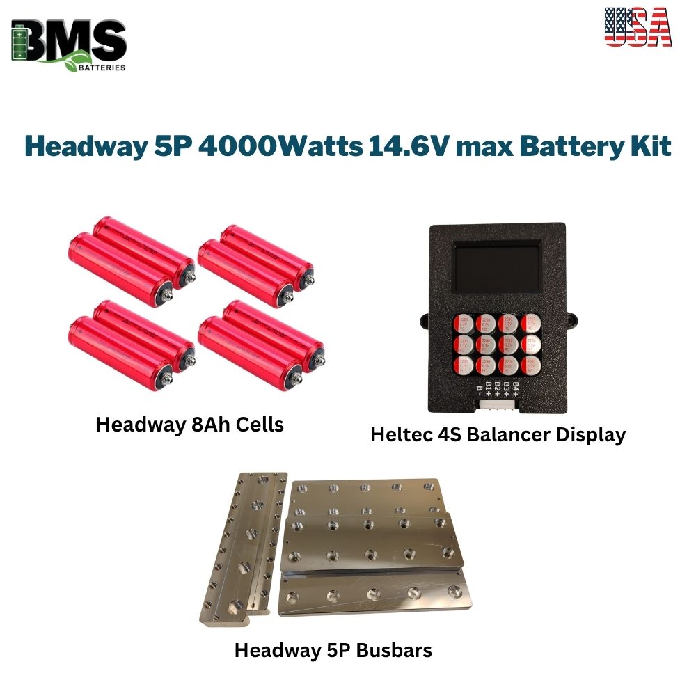 Headway 5P 4000Watts 14.6V max Battery Kit