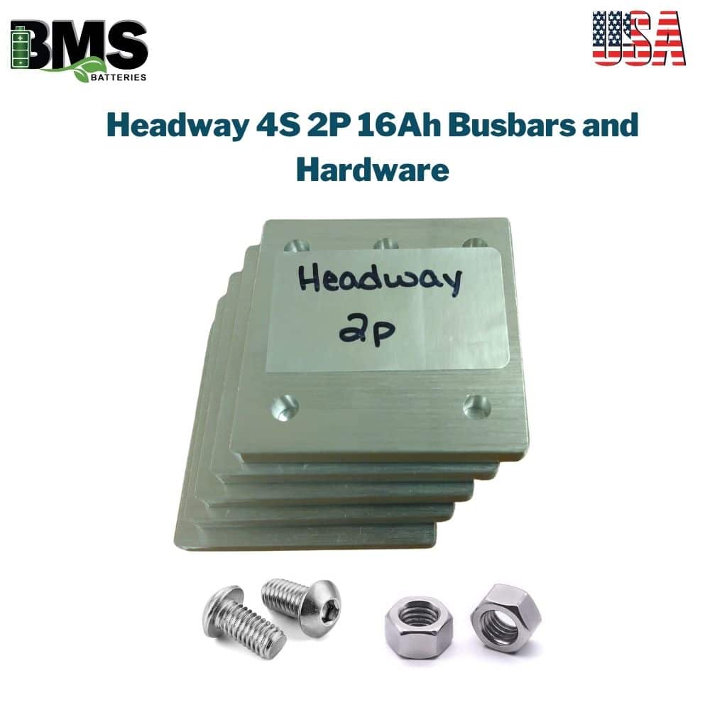 Headway 4S 2P 16Ah Busbars and Hardware