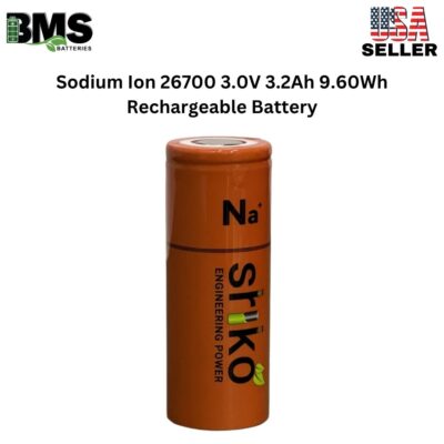 Sodium Ion 26700 3.0V 3.2Ah 9.60Wh 3C Rechargeable Battery
